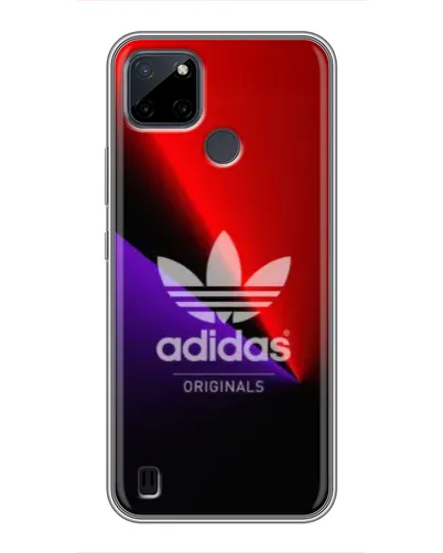 Чехол для Realme C21Y с картинкой «Adidas Red Neon»