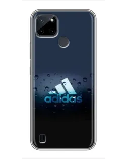 Чехол для Realme C21Y с картинкой «Adidas Water Drops»