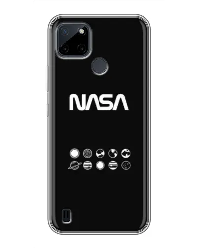 Чехол для Realme C21Y с картинкой «NASA — технический принт»