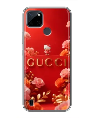 Чехол для Realme C21Y с картинкой «Gucci — золотой сад»