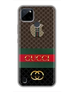 Чехол для Realme C21Y с картинкой «Gucci — брендированный десерт»