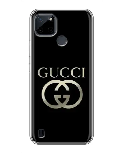 Чехол для Realme C21Y с картинкой «Gucci — золото на черном» Чехол для Realme C21Y с картинкой «Gucci — золото на черном»