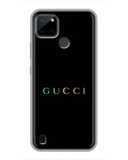 Чехол для Realme C21Y с картинкой «Gucci — неоновый минимализм»