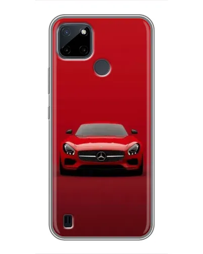 Чехол для Realme C21Y с картинкой «Красный Mercedes AMG»