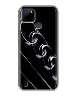 Чехол для Realme C21Y с картинкой «Audi — абстрактные кольца»