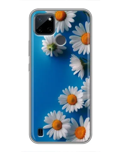 Чехол для Realme C21Y с картинкой «Белоснежные маргаритки»
