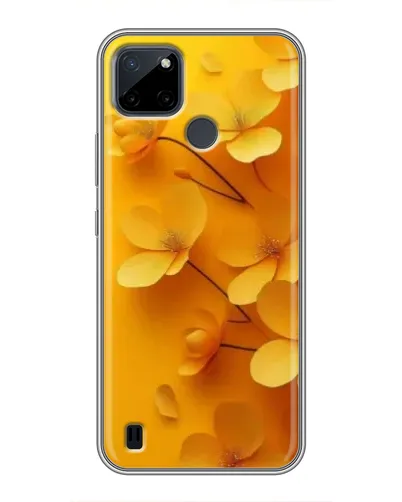 Чехол для Realme C21Y с картинкой «Золотые лепестки»