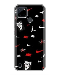 Чехол для Realme C25Y с картинкой «Nike Mix Pattern»