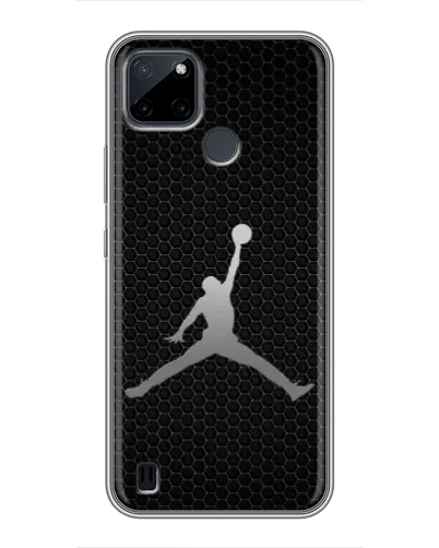 Чехол для Realme C25Y с картинкой «Jordan Dark Carbon»