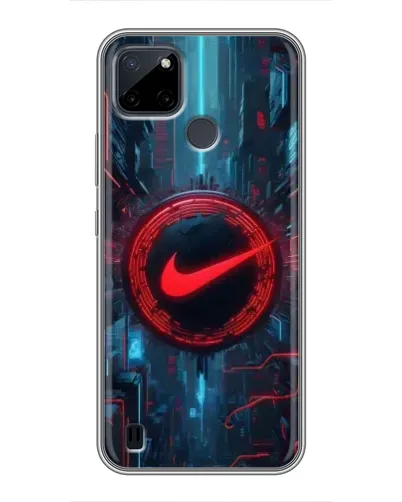 Чехол для Realme C25Y с картинкой «Техногенный стиль Nike» Чехол для Realme C25Y с картинкой «Техногенный стиль Nike»