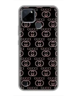 Чехол для Realme C25Y с картинкой «Классическая монограмма Gucci»