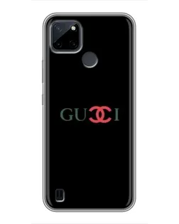Чехол для Realme C25Y с картинкой «Gucci — красный градиент»