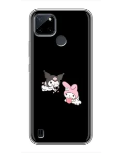 Чехол для Realme C25Y с картинкой «My Melody и Kuromi»
