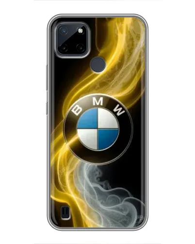 Чехол для Realme C25Y с картинкой «Золотистый дым BMW» Чехол для Realme C25Y с картинкой «Золотистый дым BMW»