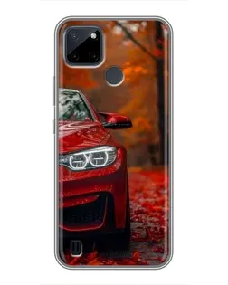 Чехол для Realme C25Y с картинкой «Осенняя BMW M4»