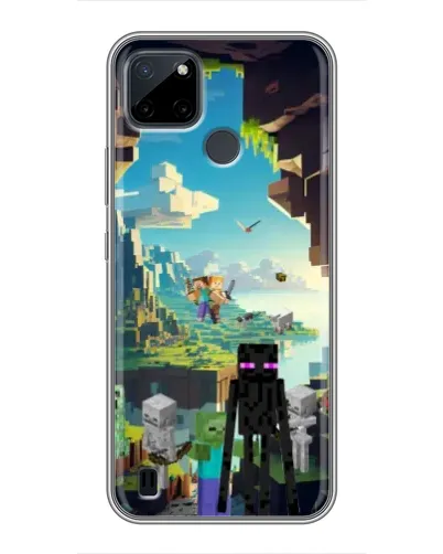 Чохол для Realme C25Y з картинкою «Ендермен у лісі»