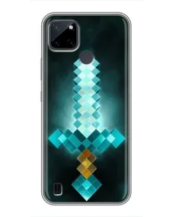 Чохол для Realme C25Y з картинкою «Алмазний меч неон»