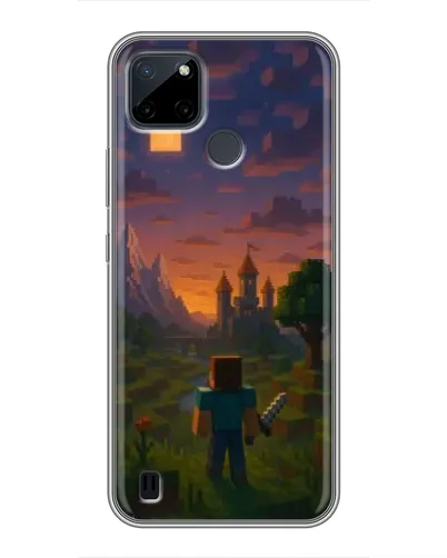 Чохол для Realme C25Y з картинкою «Стів біля вежі»