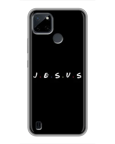 Чехол для Realme C25Y с картинкой «Точки веры J.E.S.U.S.» Чехол для Realme C25Y с картинкой «Точки веры J.E.S.U.S.»