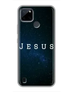 Чехол для Realme C25Y с картинкой «Звездное небо Jesus»