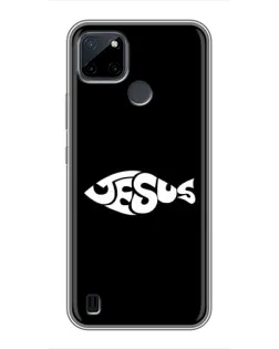 Чехол для Realme C25Y с картинкой «Рыба Jesus»