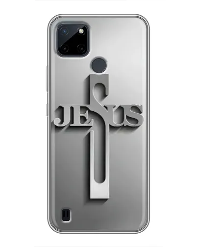 Чехол для Realme C25Y с картинкой «Металлический крест Jesus» Чехол для Realme C25Y с картинкой «Металлический крест Jesus»