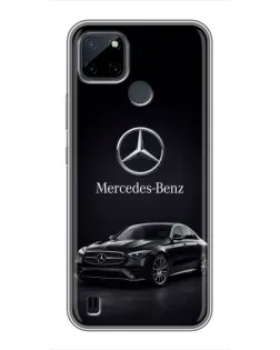 Чехол для Realme C25Y с картинкой «Mercedes — решетка радиатора»