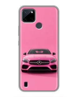 Чохол для Realme C25Y з картинкою «Рожевий Mercedes AMG»