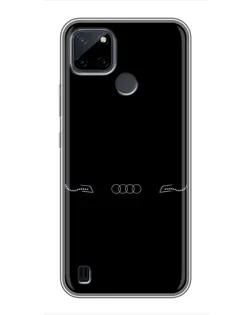 Чехол для Realme C25Y с картинкой «Audi — световой подпись» Чехол для Realme C25Y с картинкой «Audi — световой подпись»