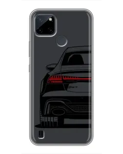 Чехол для Realme C25Y с картинкой «Задняя часть Audi — арт»