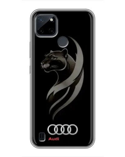Чехол для Realme C25Y с картинкой «Графика — пантера и Audi» Чехол для Realme C25Y с картинкой «Графика — пантера и Audi»