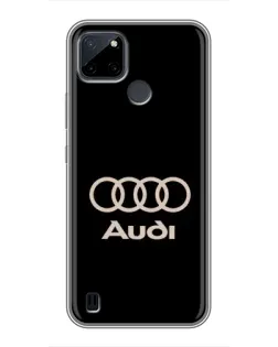Чехол для Realme C25Y с картинкой «Audi — золотой логотип»