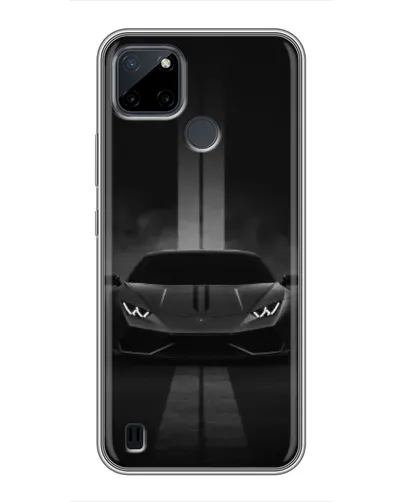 Чехол для Realme C25Y с картинкой «Lamborghini симметрия дорог»
