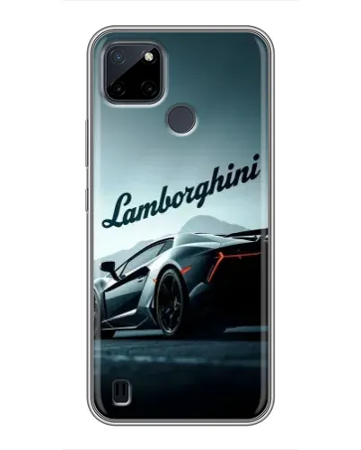 Чехол для Realme C25Y с картинкой «Классическая надпись Lamborghini»
