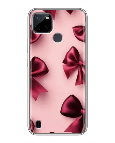 Чехол для Realme C25Y с картинкой «Бордовый атлас»