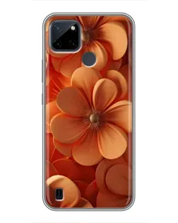 Чохол для Realme C25Y з картинкою «Помаранчева макро квітка»