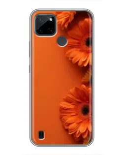 Чохол для Realme C25Y з картинкою «Помаранчеві гербери»
