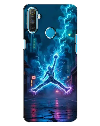 Чехол для Realme C3 с картинкой «Jordan Gold Jumpman»