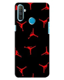 Чехол для Realme C3 с картинкой «Jordan Red Pattern»