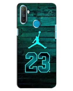Чехол для Realme C3 с картинкой «Jordan Cyan 23»