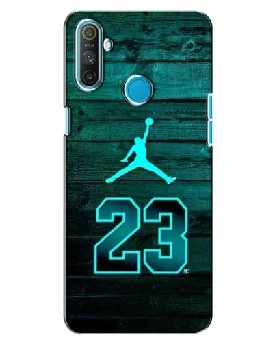 Чехол для Realme C3 с картинкой «Jordan Cyan 23»
