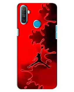 Чехол для Realme C3 с картинкой «Jordan Red Smoke»