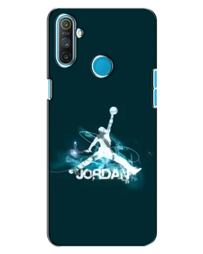 Чехол для Realme C3 с картинкой «Jordan Blue Fire»