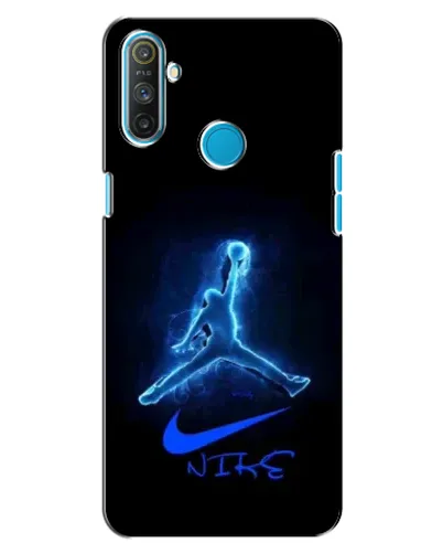 Чехол для Realme C3 с картинкой «Jordan Neon Blue»