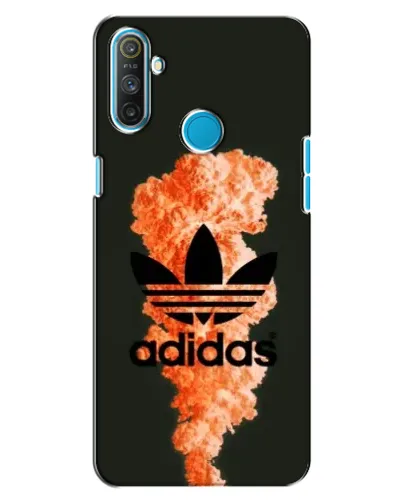 Чехол для Realme C3 с картинкой «Оранжевый дым Adidas»