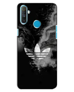 Чехол для Realme C3 с картинкой «Абстрактный дым Adidas»