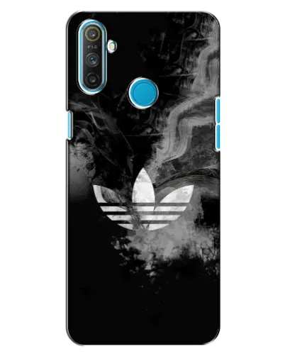 Чехол для Realme C3 с картинкой «Абстрактный дым Adidas»