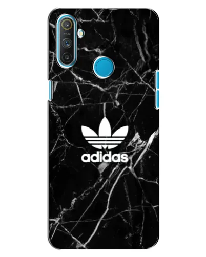 Чехол для Realme C3 с картинкой «Белый мрамор Adidas»