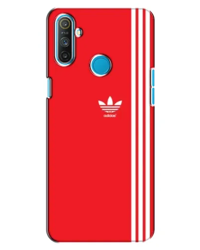 Чехол для Realme C3 с картинкой «Красный минимализм Adidas»