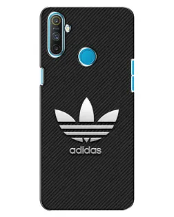 Чехол для Realme C3 с картинкой «Adidas Карбоновая текстура»